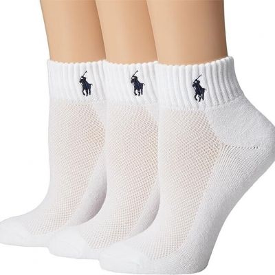 POLO Ralph Lauren womens  3 Pairs ankle socks White